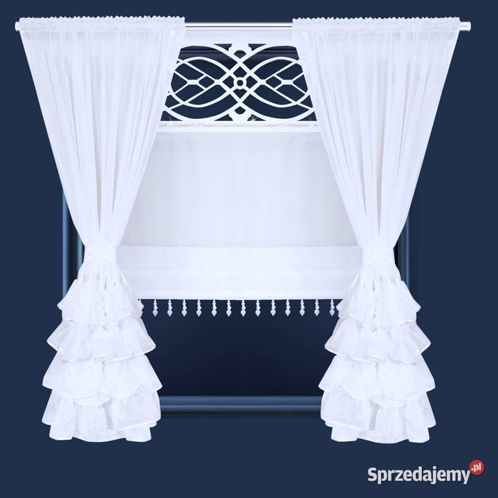 Firana dekoracyjna Firanki Gotowe Ażur Zasłony Włocławek