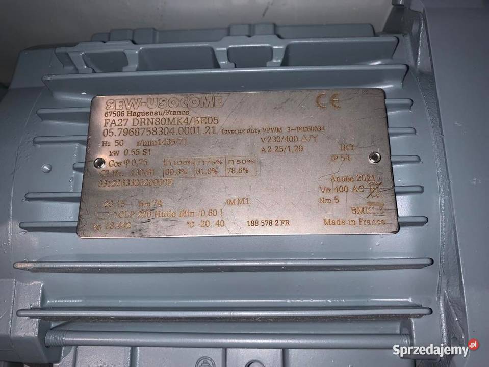 MOTOREDUKTOR SEW EURODRIVE FA27 DRN804BE05 mazowieckie