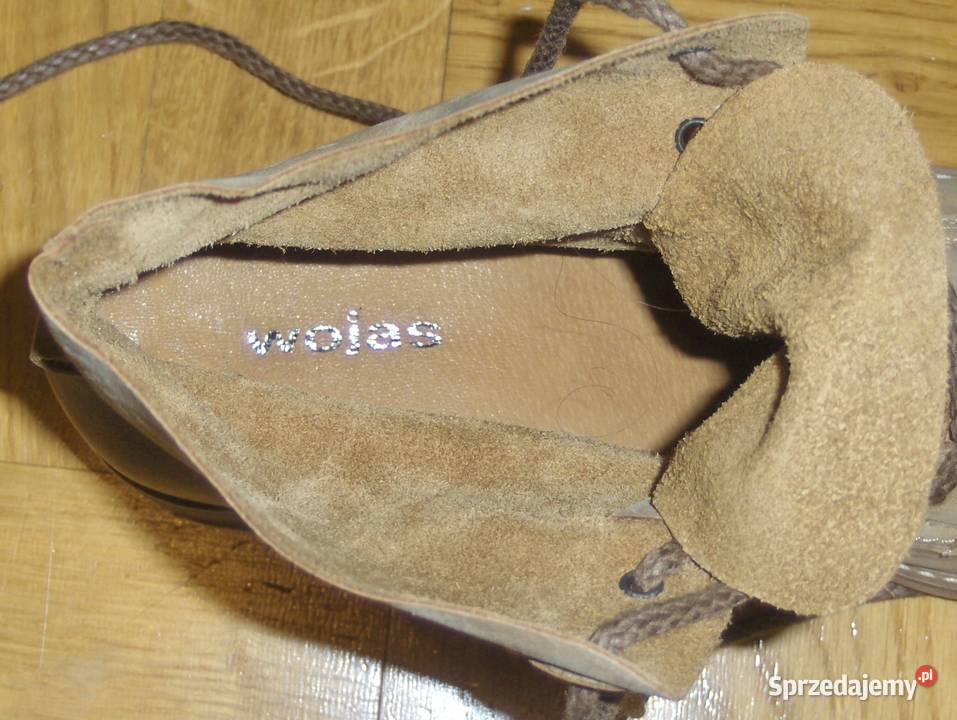 WOJAS Damskie trzewikibotki Beż 41 NOWE Łódź sprzedam
