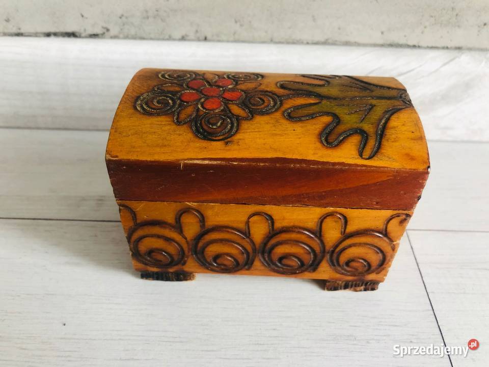 PRL Szkatułka na biżuterie pudełko organizer sprzedam