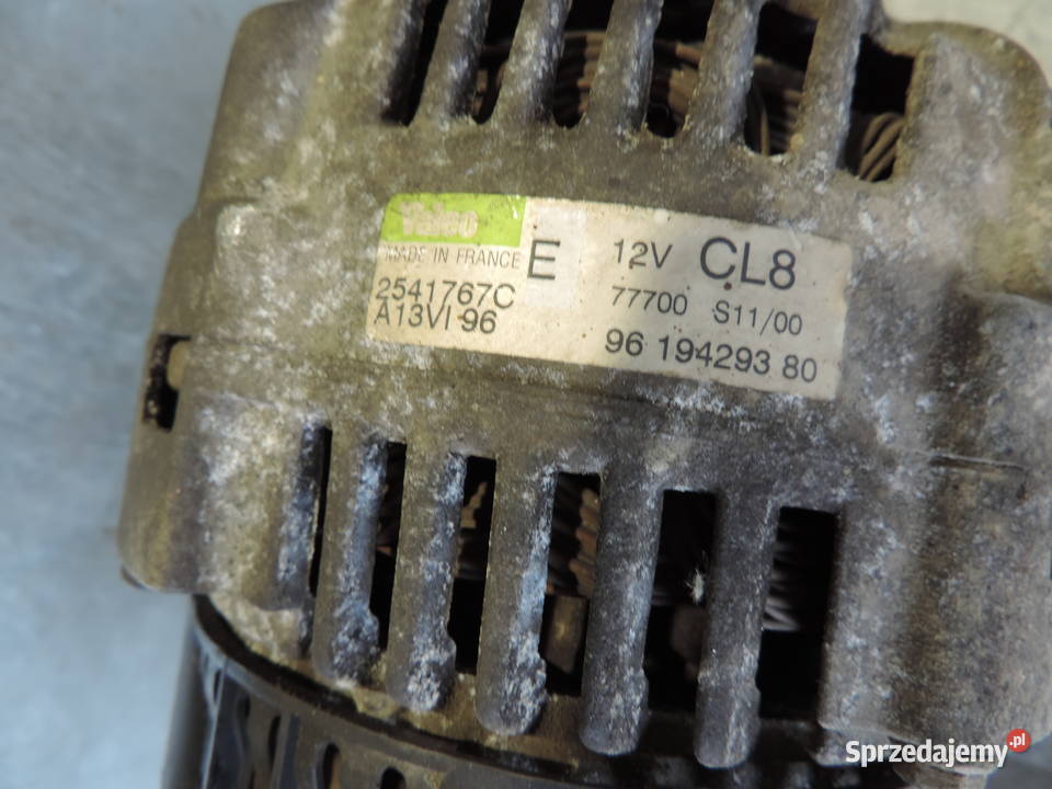 ALTERNATOR PEUGEOT 306 16 8V Układ elektryczny silnika