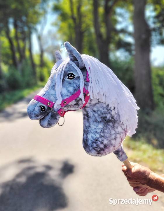 Hobby Horse Duży koń na kiju Premium siwek Bielsk Podlaski