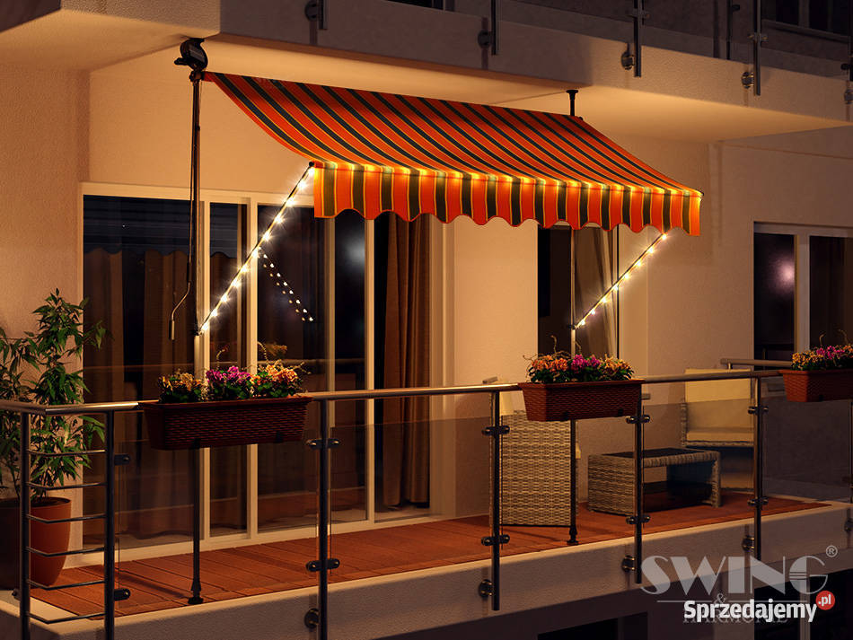 markiza zaciskowa balkonowa tarasowa led Pozostałe Kalety sprzedam