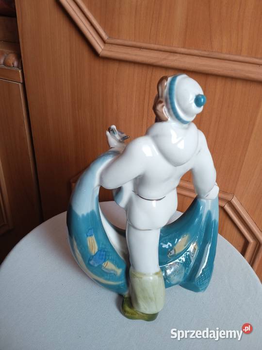 Figurka rybak z siecią Połonne CCCP 1 Koźminek