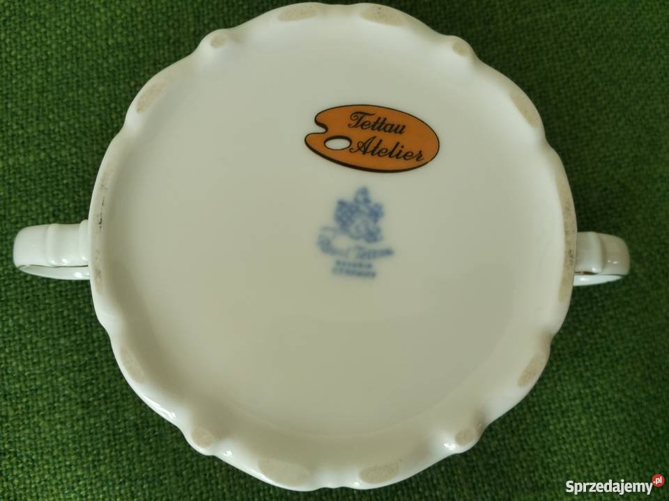 Cukiernicabomboniera porcelana żółte róże Ropa sprzedam