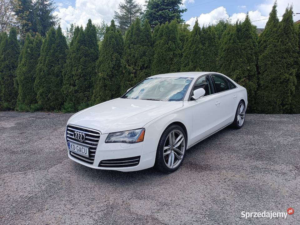 Audi A8 42 TDI D4 biala chip 400 bogata masaże A8 małopolskie Rabka-Zdrój