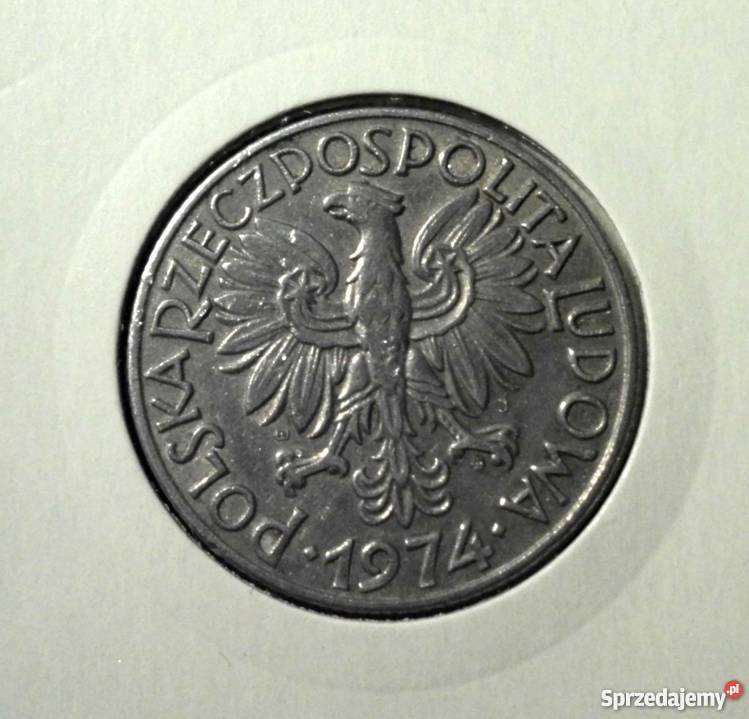 5 złotych 1974 piękny RYBAK Kraków