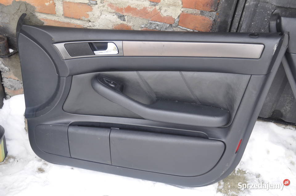 Boczki Komplet Skóra Czarna Audi A6 C5 Dekor Rzeszów