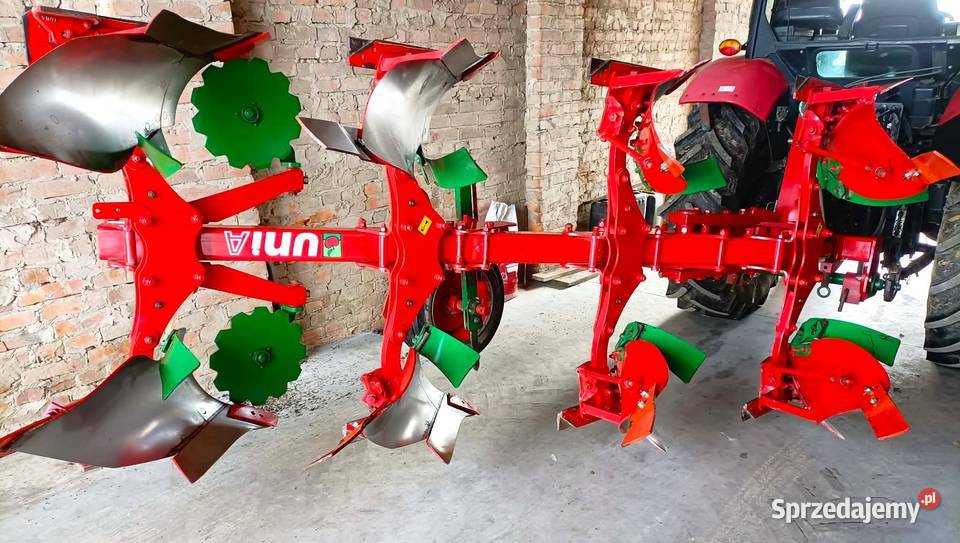 Pług 4 skibowy obrotowy Unia IBIS 2013r Stan Pługi Maszyny uprawowe Frampol