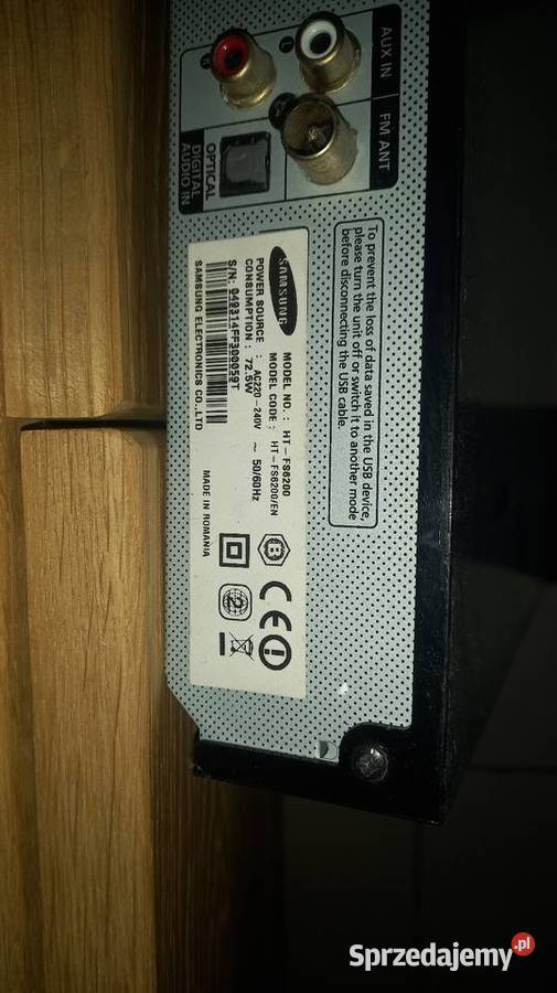 Kino domowe Samsung Blurey Ht FS 6200 Zestawy kina domowego wielkopolskie Kórnik