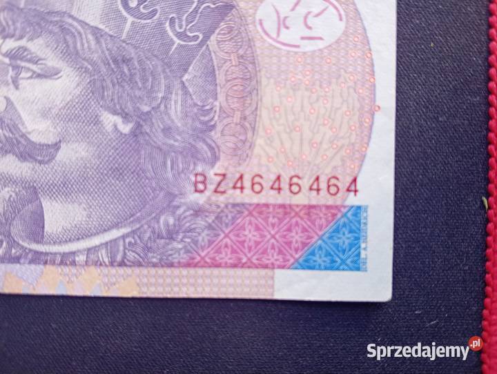 Banknot 20 2016 Radar BZ 4646464 Kolekcjonerski lubelskie Wojcieszków