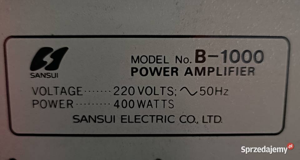 Sprzedam Sansui B1000 wielkopolskie Poznań