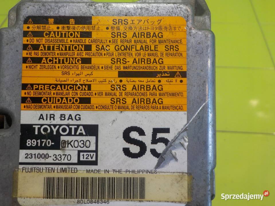 TOYOTA HILUX VII 30 D4D 08r modul sensor AIRBAG Suków sprzedam