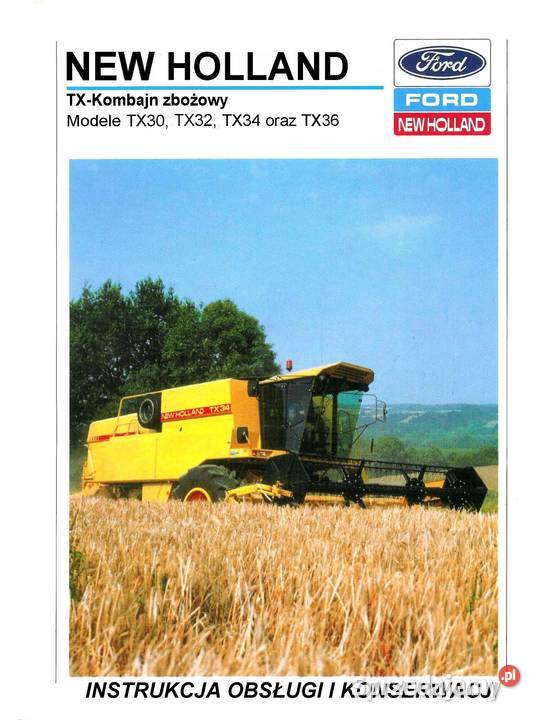 TX 36 34 30 32 NH Holland Instrukcja katalog Szamotuły sprzedam