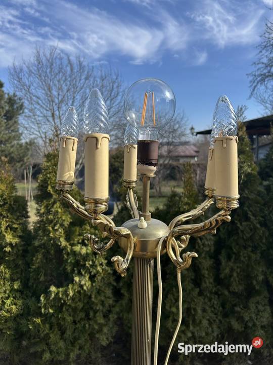 Lampa z mosiądzu śląskie Kozy