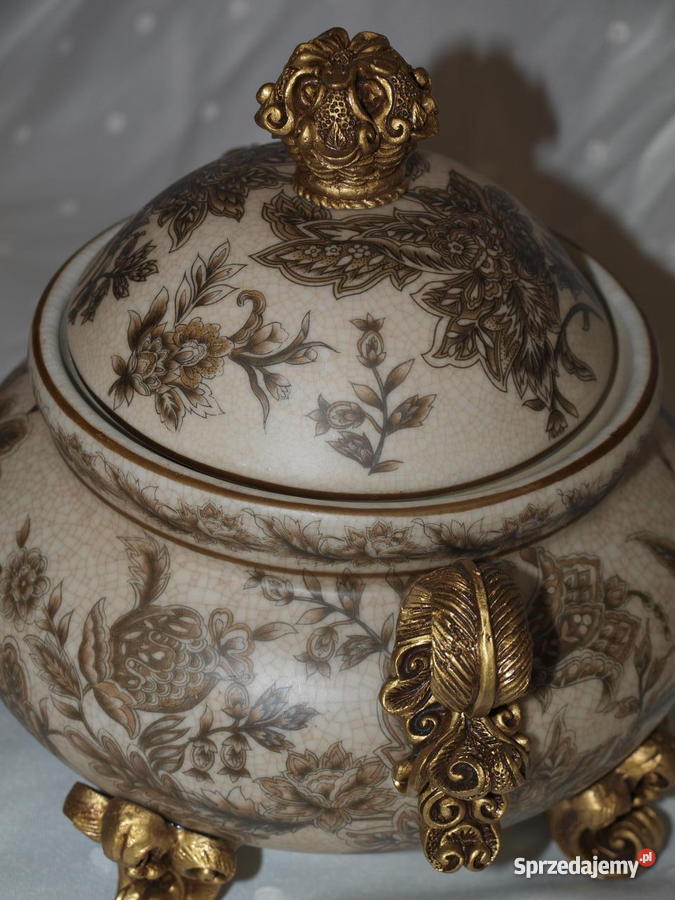Waza na trzech nóżkach 175 litra Porcelana i szkło Wrocław