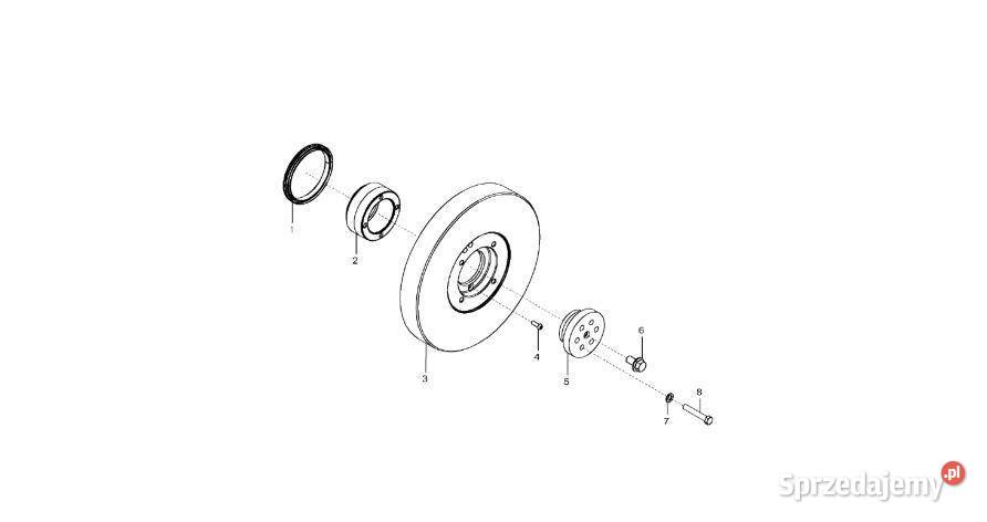 John Deere 9470RX Tłumik skrętny RE539805 Silnik Jastrzębniki