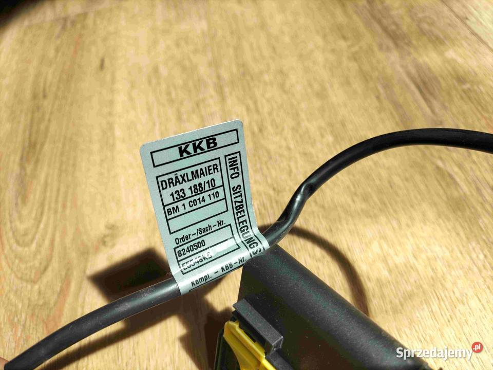 Przewód połączeniowy napinacza pasa fotela Materiały instalacyjne Poręba