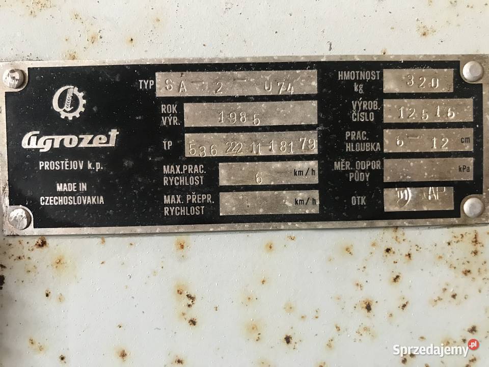 Agrozet SA 2074 Sadzarka do ziemniaków Rolnictwo Liśnik Duży