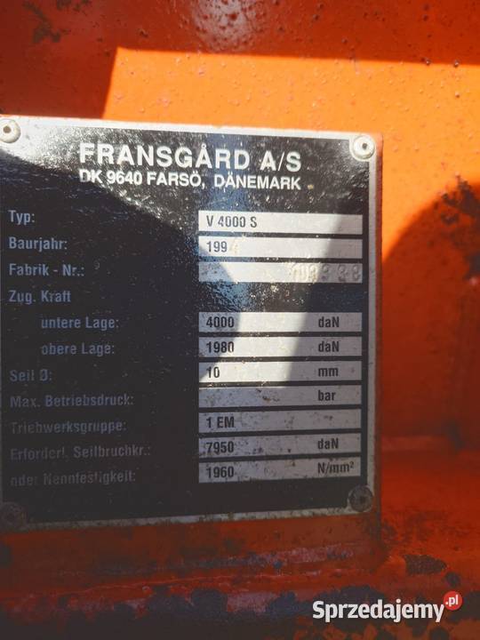 Wyciągarka Płyta Leśna Korfantów