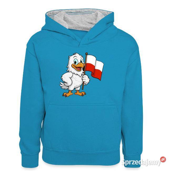 Młodzieżowa bluza z kontrastowym kapturem Kraków