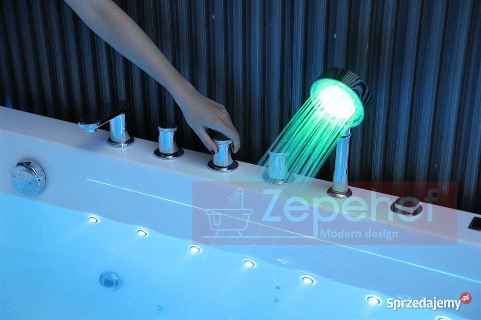 WANNA Z HYDROMASAŻEM 180x100x65DYSZE OBROTOWE Wanny Grabówka