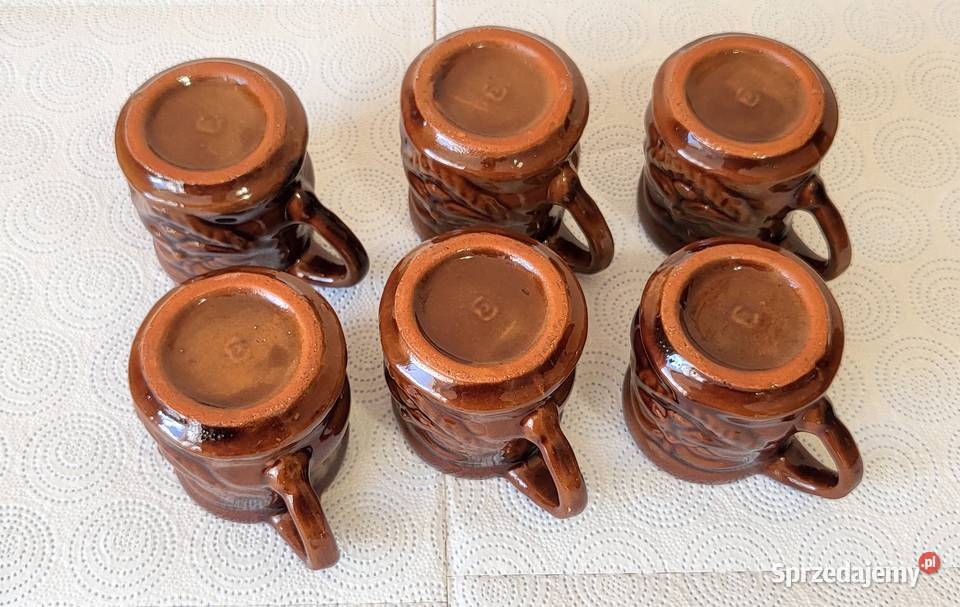 Filiżanki kpl 6 sztuk Porcelit lata 70 te PRL Porcelana i szkło