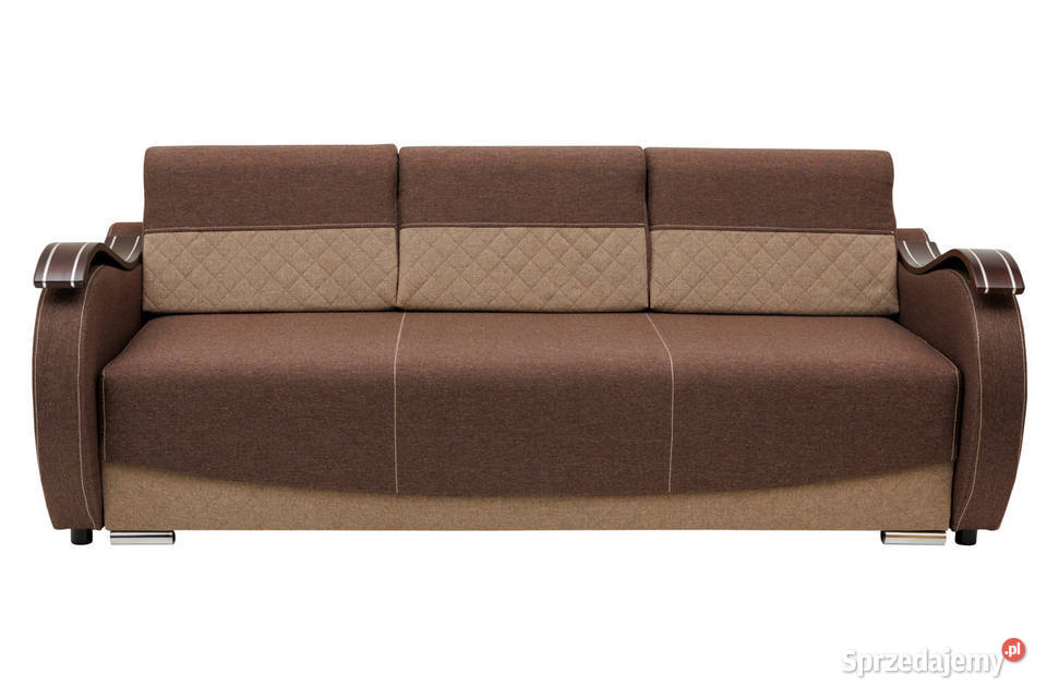 Kanapa Tapicerowana Brązowa z Bokami KAROL 2 Tarnobrzeg