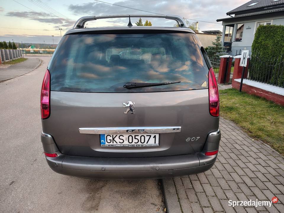 Peugeot 807 prestige full skóra pamięć foteli 275000km Kościerzyna