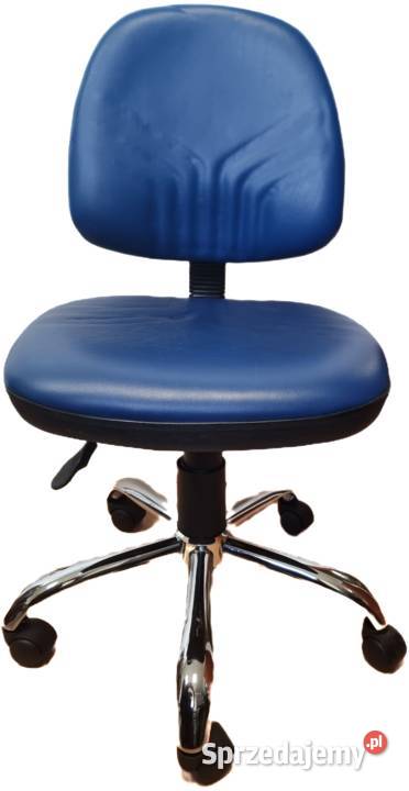 WYPRZEDAŻ Krzesło vinylowe niebieskie Józefów sprzedam