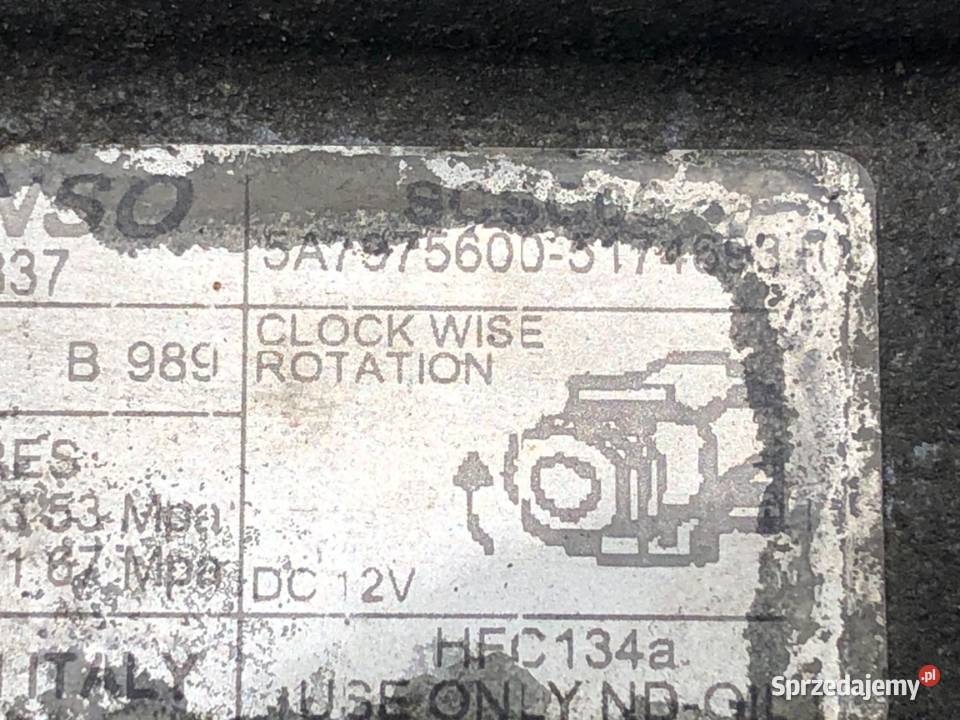 SPRĘŻARKA KLIMATYZACJI FORD KA II 5174693 13 75 sprzedam