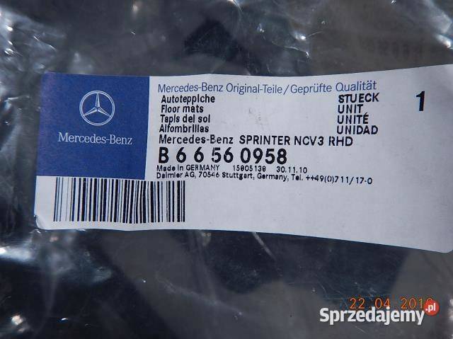 DYWAN WYCIERACZKI MERCEDES SPRINTER ANGLIK NOWE sprzedam
