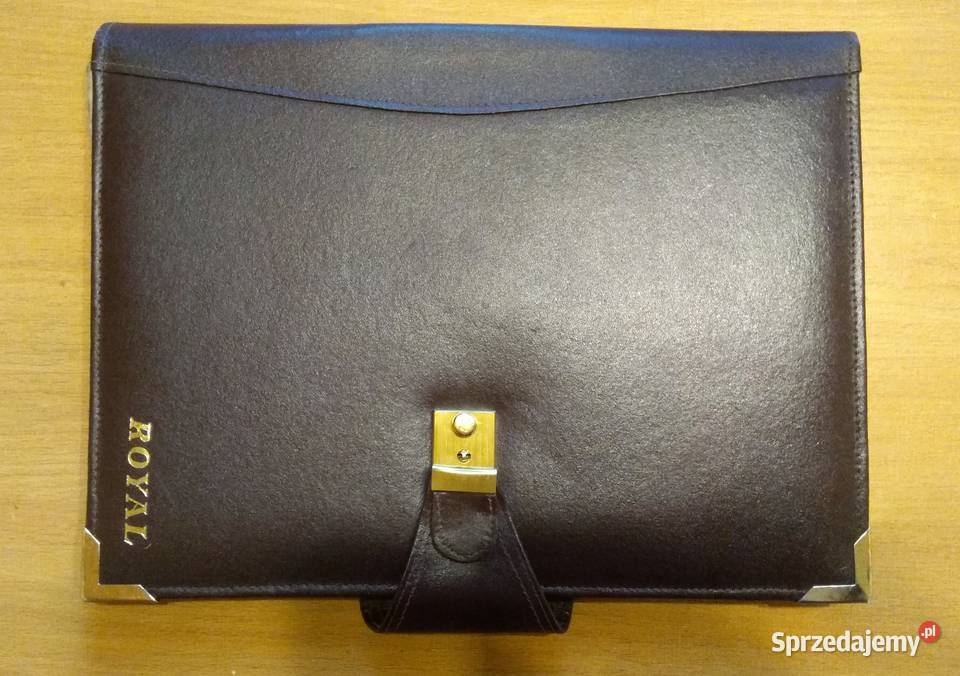 Saszetka skórzana brązowa 32x24 Torby i torebki Łódź