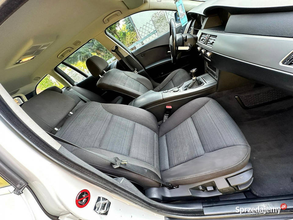 BMW 520 BMW e61 520d 163 M47 Kombi Biała Wrocław