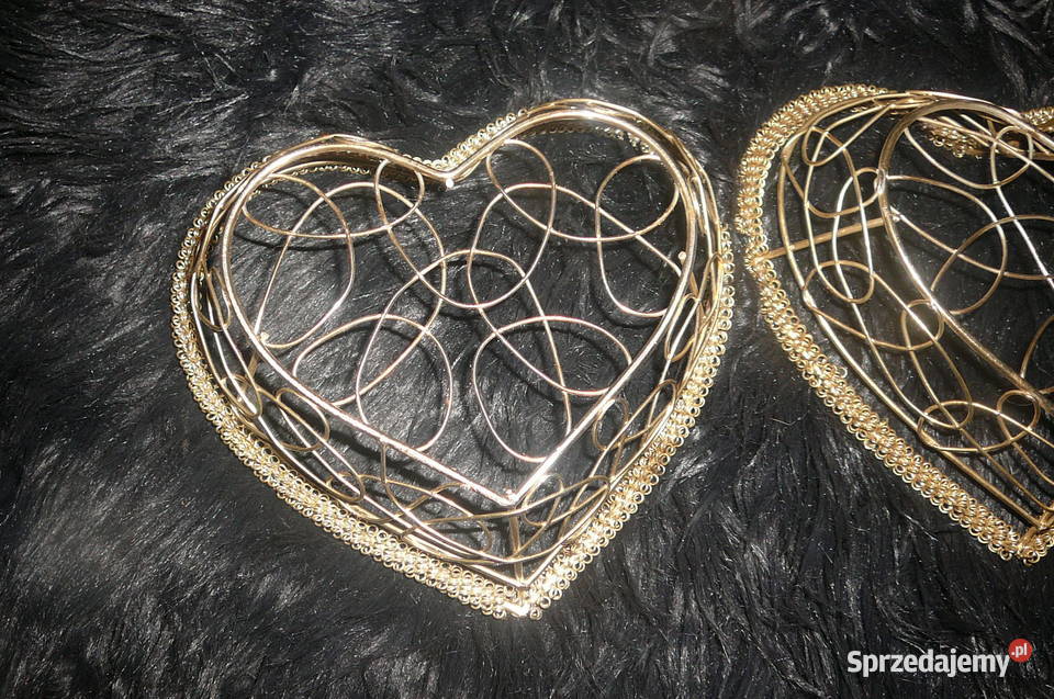 2 stare koszyczki metal serce dolnośląskie Wrocław