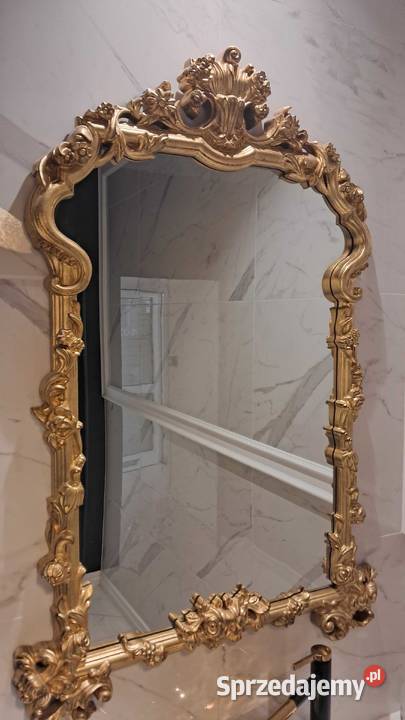 Lustro w złotej oprawie Lustra mazowieckie Warszawa