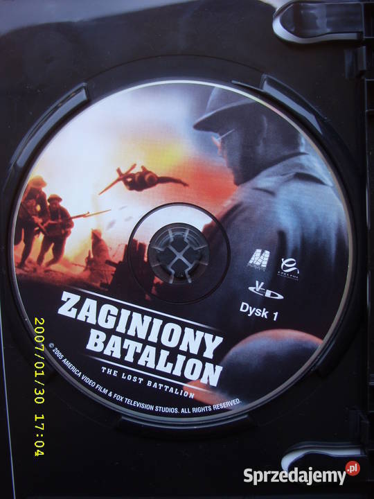 Film na VCD ZAGINIONY BATALION 2CD dolnośląskie Wołów sprzedam