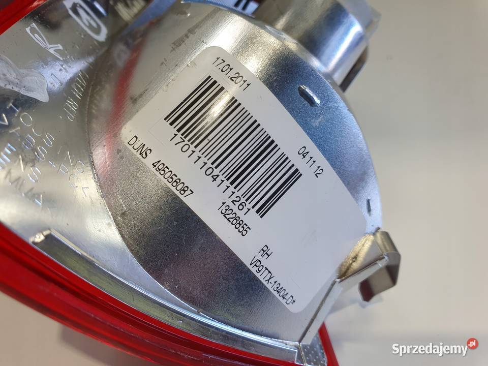 LAMPA PRAWA Opel Insignia A kombi 0814r TYLNA osobowe Chełm