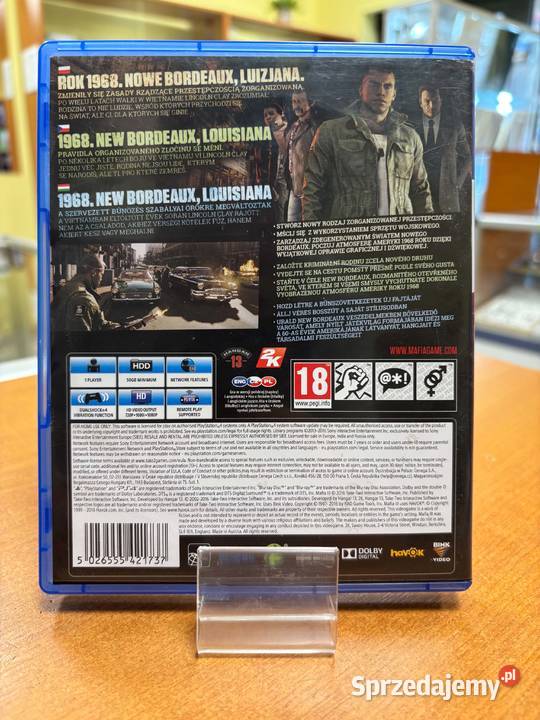 Gra Mafia III 3 4 PlayStation 4 Napisy Wersja Gry na konsole Elbląg sprzedam