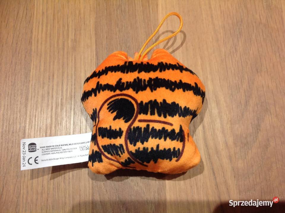 GARFIELD Brelok Pluszowy BURGER KING 2023 Nowa Sól sprzedam