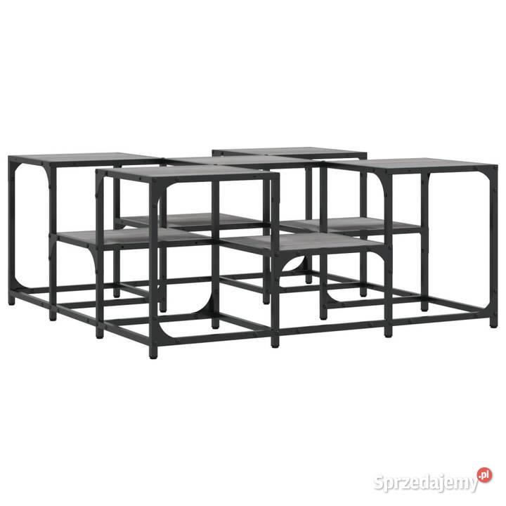 Stolik kawowy szary dąb sonoma 91x91x40 WM839076 Stoły