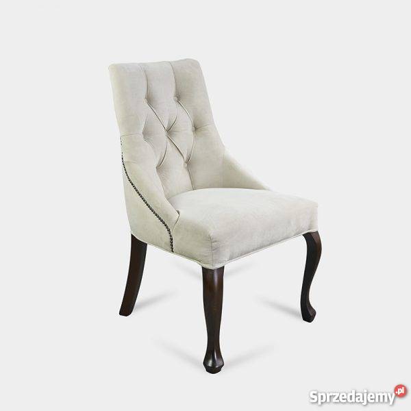 MODNE pikowane krzesło chesterfield glamou z kołatką produce