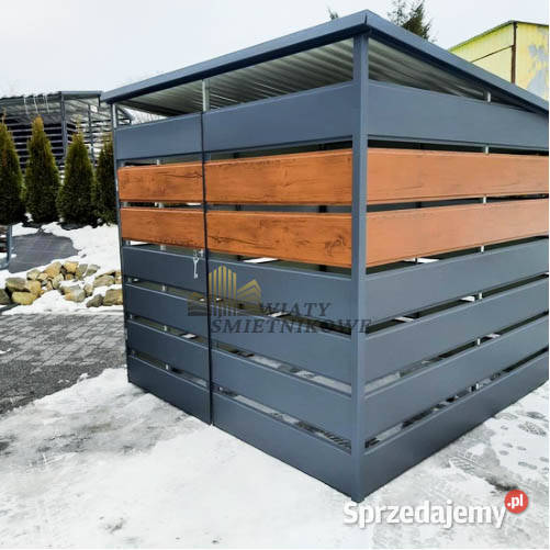 Wiata śmietnikowa 2x2m antracyt Schowek ogrodowy Sprzedaż warmińsko-mazurskie