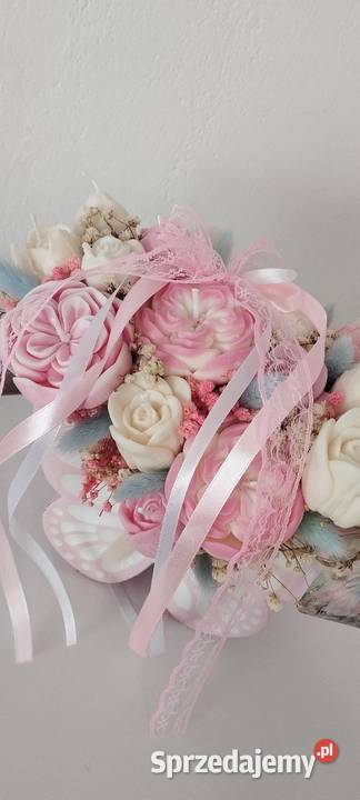 Flower box z świec sojowych Motyl śląskie Wręczyca Wielka