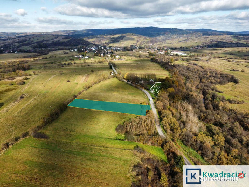 sprzedaży gruntu Jaśliska 3092m2 kanalizacja