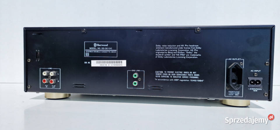 Magnetofon Sherwood dwukasetowy deck DD3010C Międzychód
