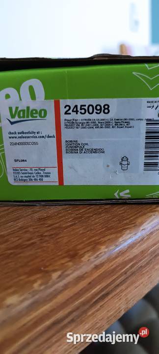 cewka zaplonu Valeo citroen c5 nowa 20 L Wołczyn