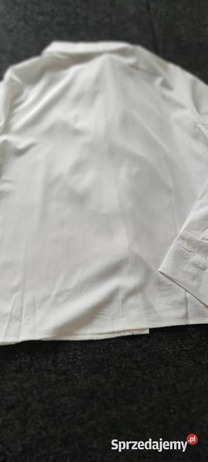 Bluzka z żabotem 40 długi Bluzki i koszule Białystok sprzedam