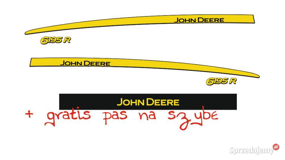 Naklejki John Deere 6195 R i inne modele super Bydgoszcz