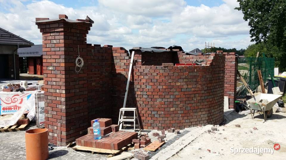 Murowanie z kamienia klinkieru i cegły
